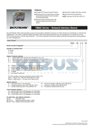 7004C-00-CO-15 datasheet - Network Interface Device