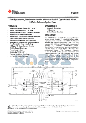 FDS6690AS datasheet - Dual-Synchronous, Step-Down Controller with Out-of-Audio Operation and 100-mA LDOs for Notebook System Power