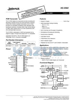 HC-5560_03 datasheet - PCM Transcoder