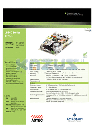 LPS41_09 datasheet - Universal input