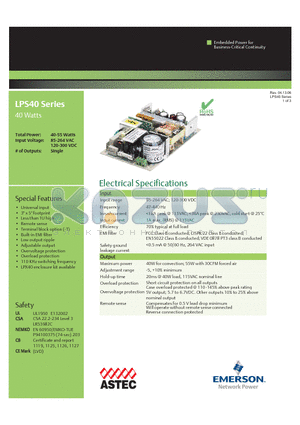 LPS42 datasheet - 40 Watts