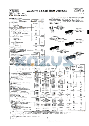 MC1801 datasheet - INTEGRATED CIRCUITS