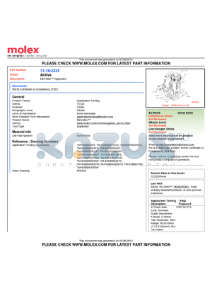 MA60846A datasheet - Mini-Mac Applicator