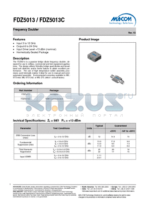 FDZ5013C datasheet - Frequency Doubler