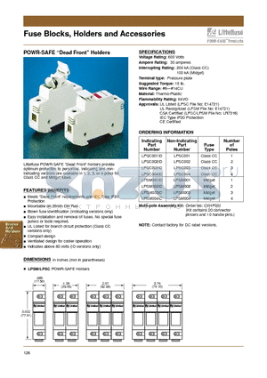 LPSM004ID datasheet - Fuse Blocks, Holders and Accessories