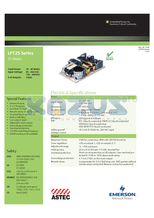 LPT23 datasheet - 25 Watts