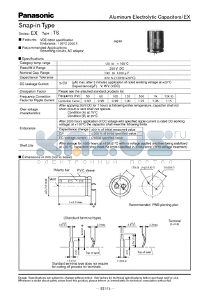 ECEC2EG391SX datasheet - Snap-in Type