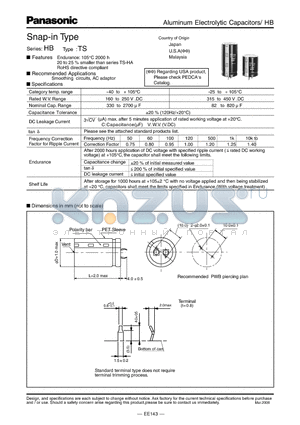 ECEC2FB391DJ datasheet - Snap-in Type