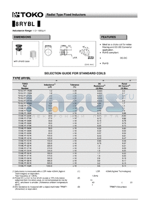 7018LYF-470K datasheet - Radial Type Fixed Inductors