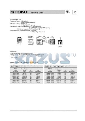 L7BRS-1764Z datasheet - Variable Coils