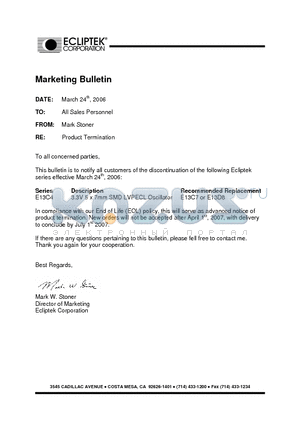 E13C4E1F-155520MTR datasheet - OSCILLATOR