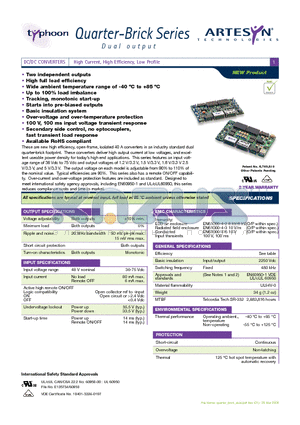 LQD40A48 datasheet - Quarter-Brick Series