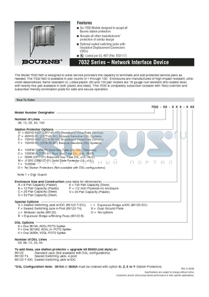 7032-06-BDS-A03 datasheet - Network Interface Device