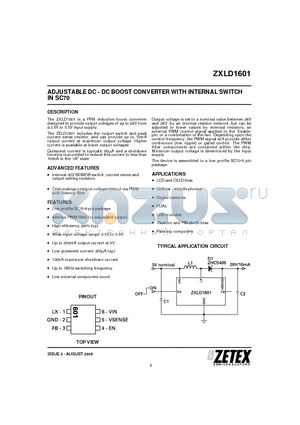 LQH31CN100 datasheet - ADJUSTABLE DC - DC BOOST CONVERTER WITH INTERNAL SWITCH