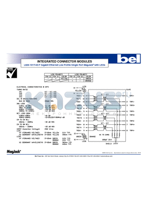L826-1X1T-43-F datasheet - INTEGRATED CONNECTOR MODULES