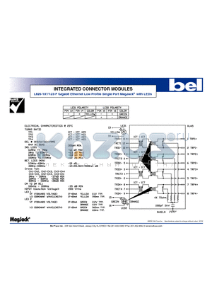 L826-1X1T-23-F datasheet - INTEGRATED CONNECTOR MODULES