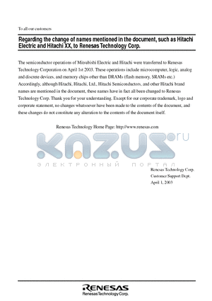 HM62V16514LTTI-5 datasheet - Wide Temperature Range Version 8 M SRAM (512-kword x 16-bit)