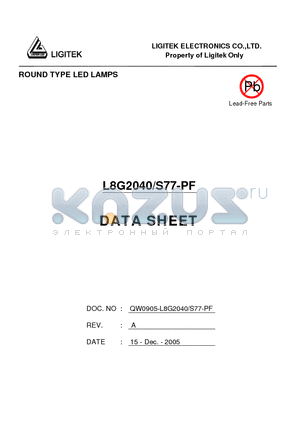 L8G2040-S77-PF datasheet - ROUND TYPE LED LAMPS