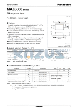 MA80360H datasheet - Silicon planar type