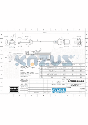 AE10729 datasheet - 5-15P TO 320C13