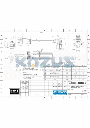 AE10736 datasheet - 5-15P TO 320C13