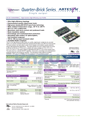 LQS40A241V5RANJ datasheet - Quarter-Brick Series