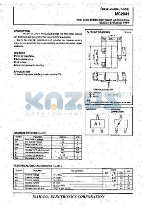 MC2841 datasheet - SMALL-SIGNAL DIODE