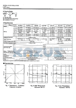 LQT-100KX datasheet - CRYSTAL CLOCK OSCILLATORS