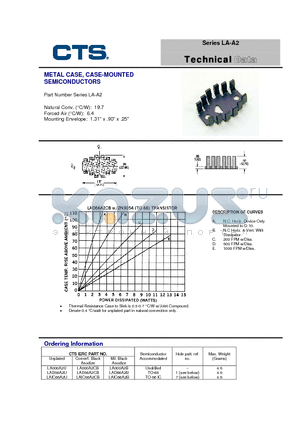 LA-A2 datasheet - METAL CASE, CASE-MOUNTED SEMICONDUCTORS