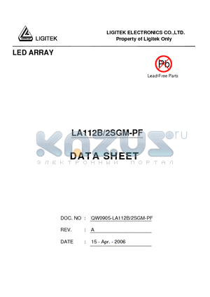LA112B-2SGM-PF datasheet - LED ARRAY