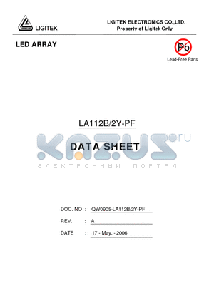 LA112B-2Y-PF datasheet - LED ARRAY