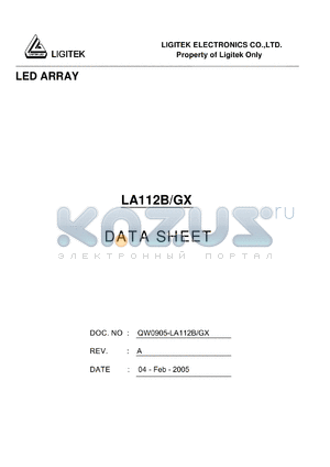 LA112B-GX datasheet - LED ARRAY