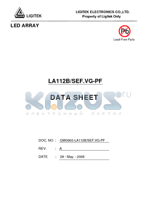 LA112B-SEF.VG-PF datasheet - LED ARRAY