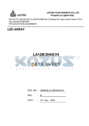 LA12B-3H4G1H datasheet - LED ARRAY