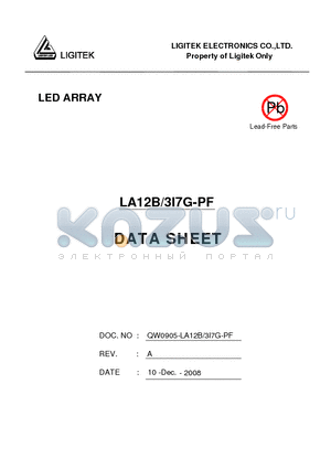 LA12B-3I7G-PF datasheet - LED ARRAY