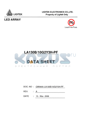 LA130B-10G2Y3H-PF datasheet - LED ARRAY