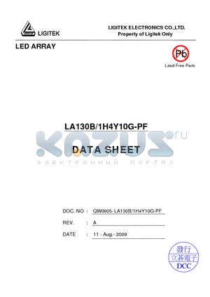 LA130B-1H4Y10G-PF datasheet - LED ARRAY