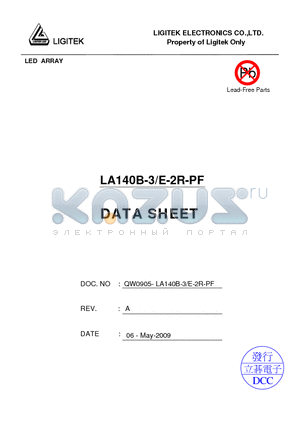 LA140B-3-E-2R-PF datasheet - LED ARRAY