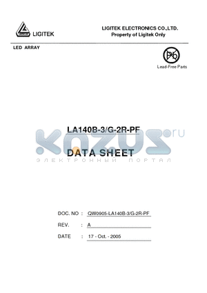 LA140B-3-G-2R-PF datasheet - LED ARRAY