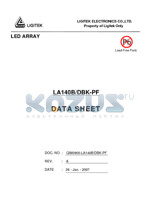 LA140B-DBK-PF datasheet - LED ARRAY
