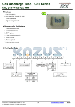 GF32R230NRC datasheet - SMD L4.5W3.2H2.7 mm