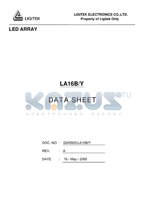 LA16B-Y datasheet - LED ARRAY