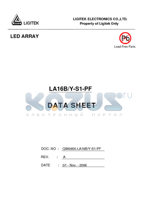 LA16B-Y-S1-PF datasheet - LED ARRAY