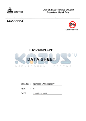 LA174B-2G-PF datasheet - LED ARRAY