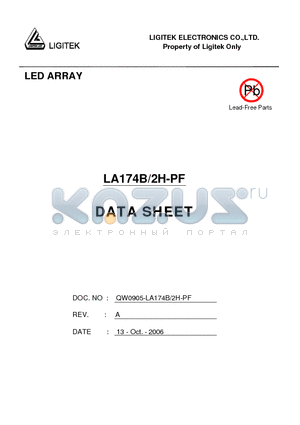 LA174B-2H-PF datasheet - LED ARRAY