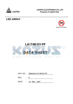 LA174B-GY-PF datasheet - LED ARRAY