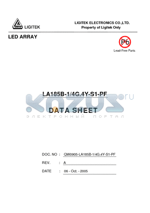 LA185B-1-4G.4Y-S1-PF datasheet - LED ARRAY