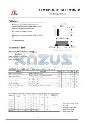 FFM104-M datasheet - Fast recovery type