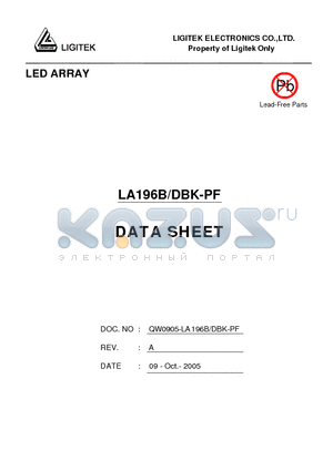 LA196B-DBK-PF datasheet - LED ARRAY