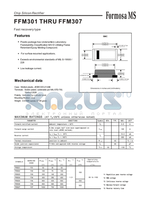 FFM305 datasheet - Fast recovery type